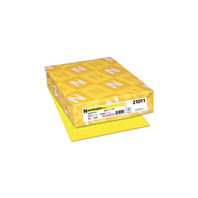 Color Paper, 24lb, 8 1 / 2 x 11, Lift-Off Lemon, 500 Sheets