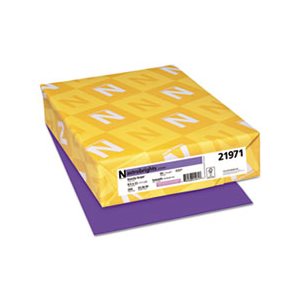 Color Cardstock, 65lb, 8 1 / 2 x 11, Gravity Grape, 250 Sheets