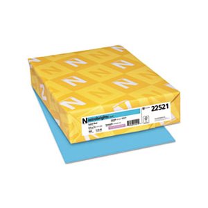 Color Paper, 24lb, 8 1 / 2 x 11, Lunar Blue, 500 Sheets