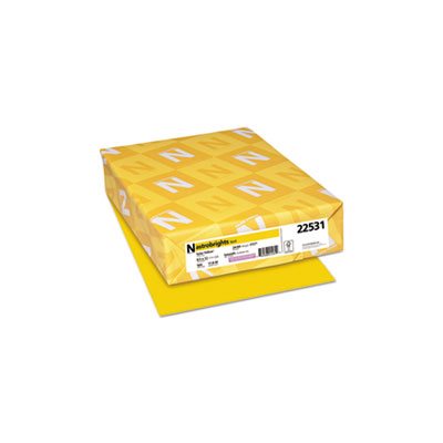 Color Paper, 24lb, 8 1 / 2 x 11, Solar Yellow, 500 Sheets