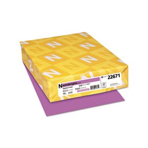 Color Paper, 24lb, 8 1 / 2 x 11, Planetary Purple, 500 Sheets