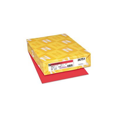 Exact Brights Paper, 8 1 / 2 x 11, Bright Red, 20lb, 500 Sheets