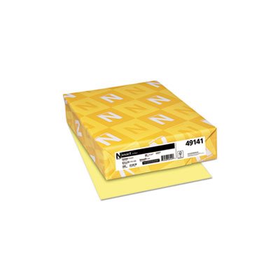 Exact Index Card Stock, 90lb, 8 1 / 2 x 11, Canary, 250 Sheets