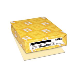 Exact Index Card Stock, 90lb, 8 1 / 2 x 11, Ivory, 250 Sheets