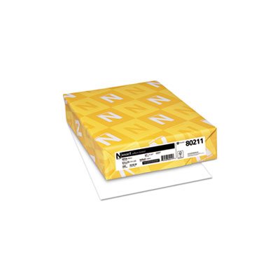 Exact Vellum Bristol Cover Stock, 67lb, 94 Bright, 8 1 / 2 x 11, White, 250 Sheets