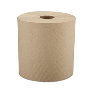 Nonperforated Roll Towels, 8" x 800ft, Brown, 6 Rolls / Carton