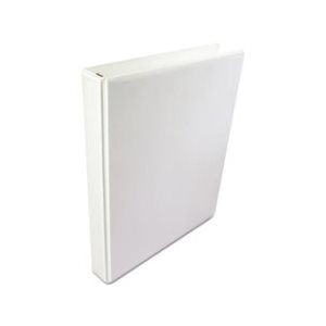 A4 International Round Ring View Binder, 1" Cap, 8 1 / 2 x 11 5 / 8, White