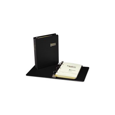 Looseleaf Phone / Address Book, 1" Capacity, 5 1 / 2 X 8 1 / 2, Black ...