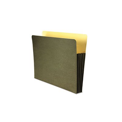 Recycled 3 1 / 2" Expansion File Pocket, Straight Cut, Letter, Green