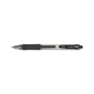 Sarasa Retractable Gel Pen, Black Ink, Medium, Dozen