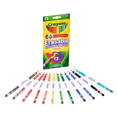 PENCILS, ERASABLE COLORED,3.3MM, 12 PER BOX